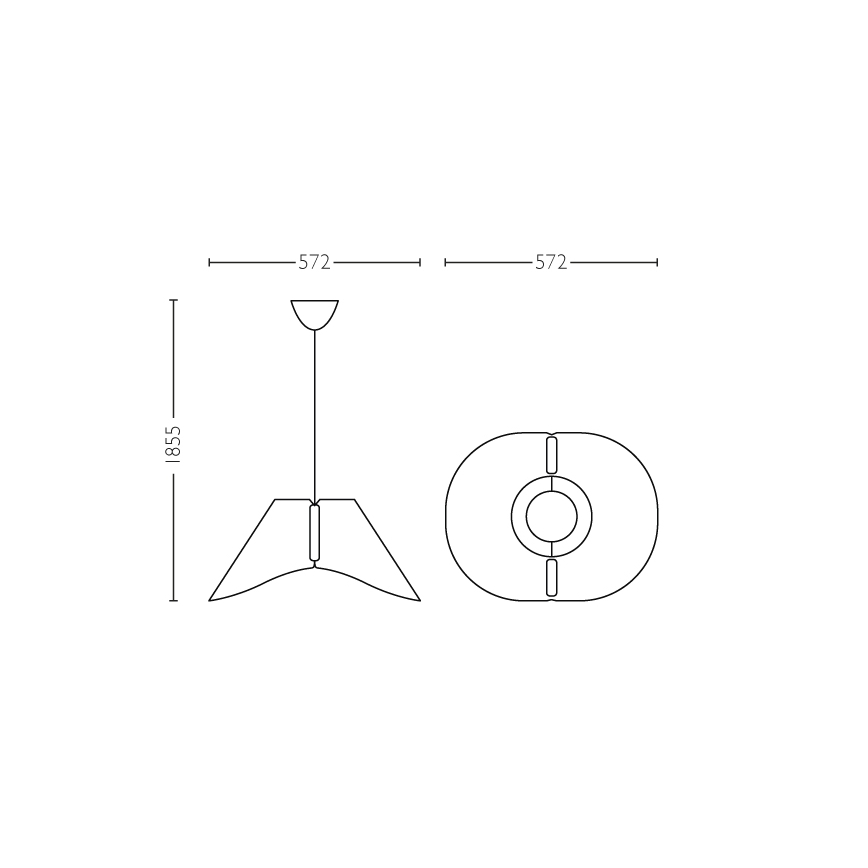 Philips - Stropné závesné svietidlo E27/60W/230V
