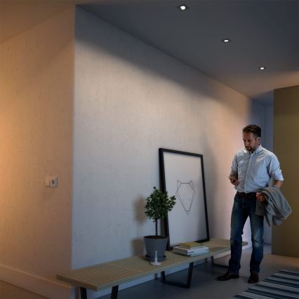 Philips 50123/87/P0 - SADA 3x LED Stmievateľné podhľadové svietidlo CASEMENT LED/4,5W/230V