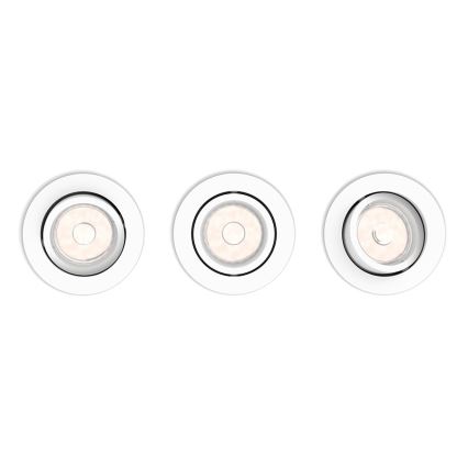 Philips 50183/31/PN - SADA 3x Podhľadové svietidlo ENNEPER 3xGU10/5,5W/230V