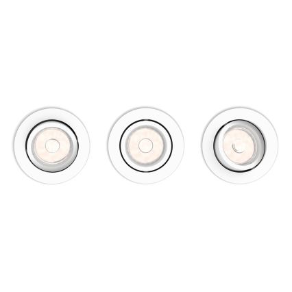 Philips - SADA 3x Podhľadové svietidlo 1xGU10/5,5W/230V