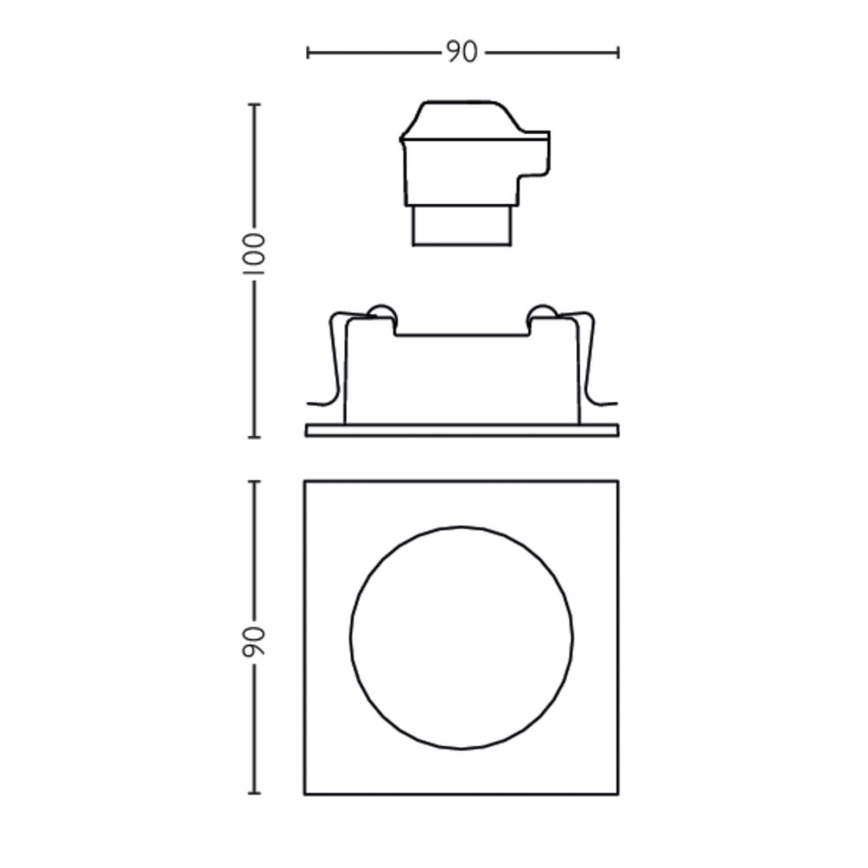Philips 50191/87/PN - Podhľadové svietidlo MYLIVING ENNEPER 1xGU10/5,5W/230V