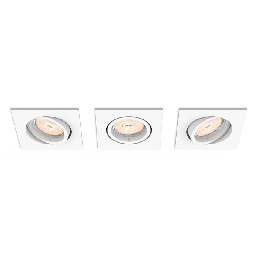 Philips 50193/31/PN - SADA 3x Podhľadové svietidlo MYLIVING ENNEPER 3xGU10/5,5W/230V biela
