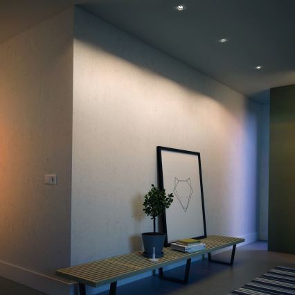 Philips - SADA 3x LED RGBW Stmievateľné zapustené svietidlo 1xGU10/4,8W/230V biela + diaľkové ovládanie