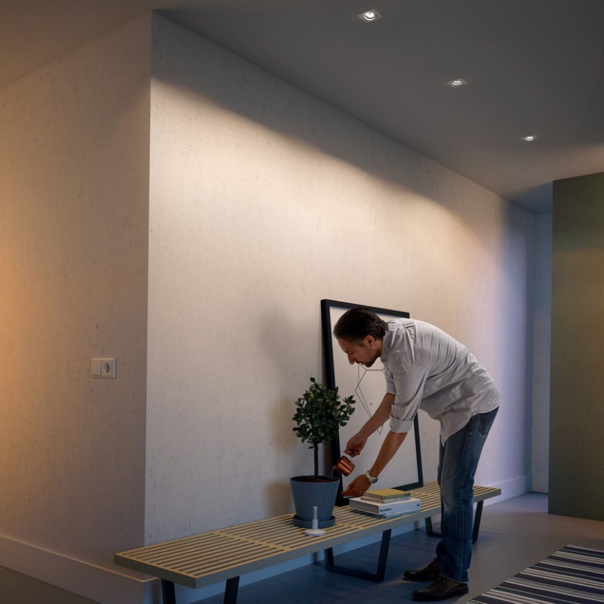 Philips 50193/31/PN - SADA 3x Podhľadové svietidlo MYLIVING ENNEPER 3xGU10/5,5W/230V biela