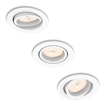 Philips 50393/31/PN - SADA 3× podhľadových svietidiel DONEGAL, 1× GU10/5,5W/230V