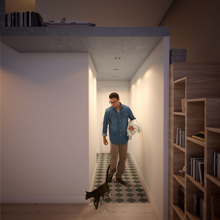 Philips 50403/99/PN - SADA 3x Podhľadové svietidlo MYLIVING DONEGAL 3xGU10/5,5W/230V