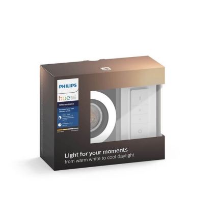 Philips - LED Stmievateľné svietidlo Hue MILLISKIN 1xGU10/5,5W/230V + diaľkové ovládanie