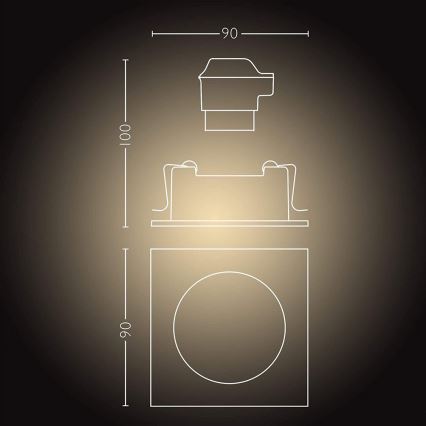 Philips  - LED Stmievateľné svietidlo Hue MILLISKIN 1xGU10/5W/230V