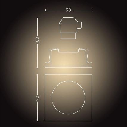 Philips  - LED Stmievateľné svietidlo Hue MILLISKIN 1xGU10/5W/230V