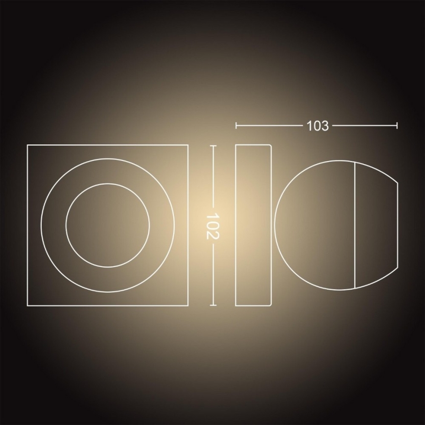 Philips - LED Stmievateľné bodové svietidlo Hue BUCKRAM 1xGU10/5W/230V