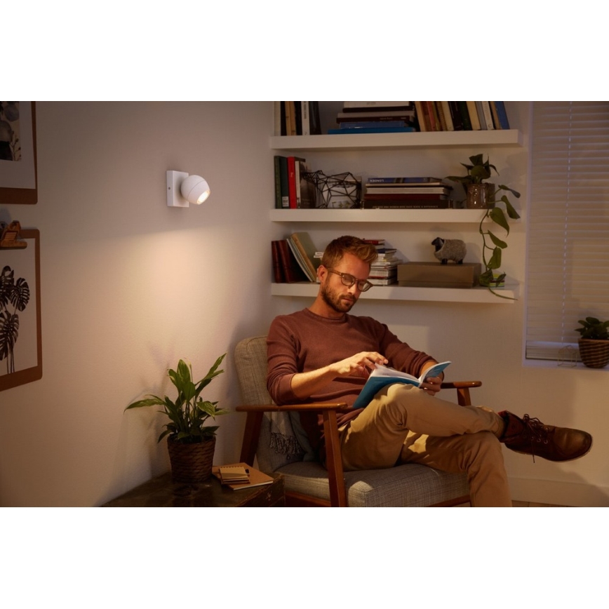 Philips - LED Stmievateľné bodové svietidlo Hue BUCKRAM 1xGU10/5W/230V + diaľkové ovládanie