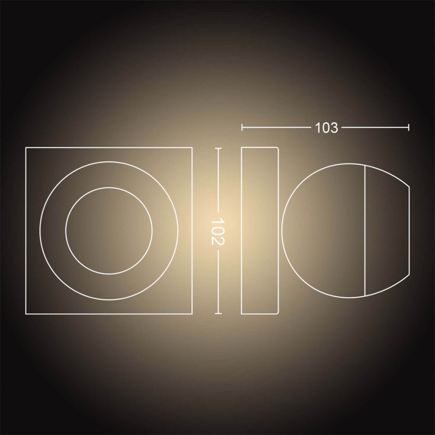 Philips - LED Stmievateľné bodové svietidlo Hue BUCKRAM 1xGU10/5W/230V