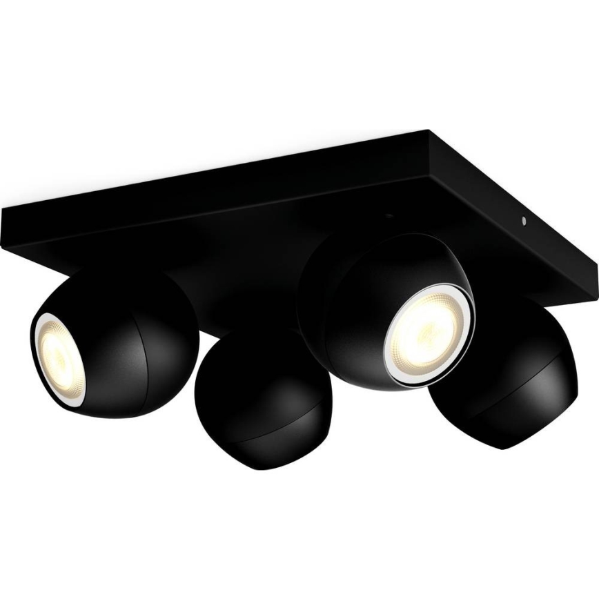 Philips - LED Stmievateľné bodové svietidlo Hue BUCKRAM 4xGU10/5W/230V + diaľkové ovládanie