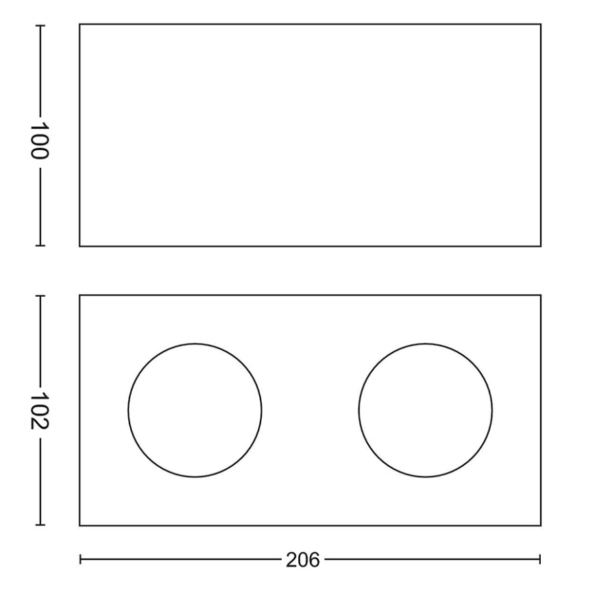 Philips 50492/31/P0 - LED bodové svietidlo MYLIVING BOX 2xLED/4,5W/230V