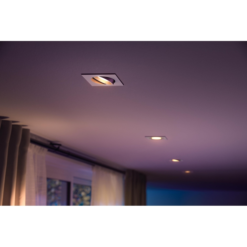 Philips 50551/31/P7 - LED RGB Podhľadové svietidlo HUE CENTURA 1xGU10/5,7W/230/24V