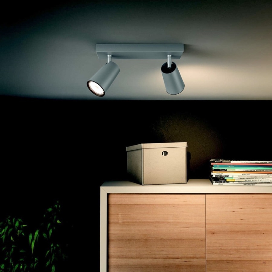 Philips 50572/48/PN - Bodové svietidlo MYLIVING PAISLEY 2xGU10/10W/230V