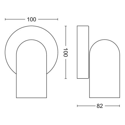 Philips - Bodové svietidlo 1xGU10/5,5W/230V