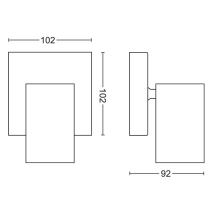 Philips - Bodové svietidlo 1xGU10/5,5W/230V