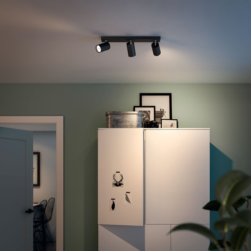 Philips 50593/30/PN - Bodové svietidlo MYLIVING KOSIPO 3xGU10/10W/230V