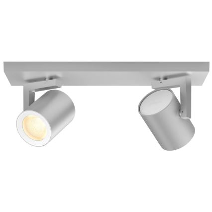 Philips - LED RGBW Stmievateľné bodové svietidlo Hue ARGENA 2xGU10/5,7W/230V