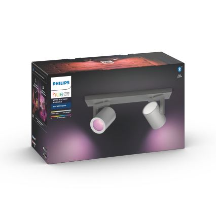 Philips - LED RGBW Stmievateľné bodové svietidlo Hue ARGENA 2xGU10/5,7W/230V