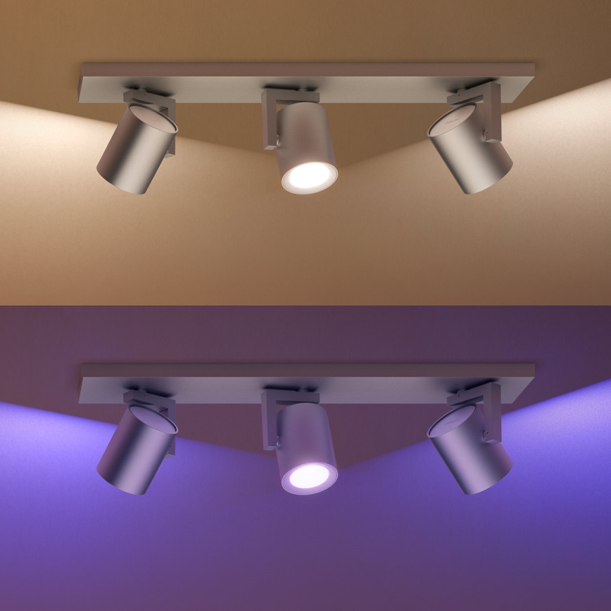 Philips 50623/48/P7 - LED Bodové svietidlo HUE ARGENA 3xGU10/5,7W/230V