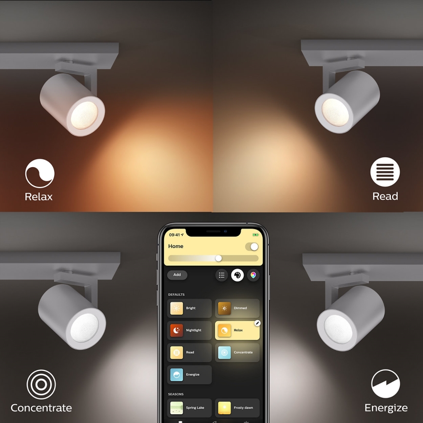 Philips 50624/48/P7 - LED Bodové svietidlo HUE ARGENA 4xGU10/5,7W/230V