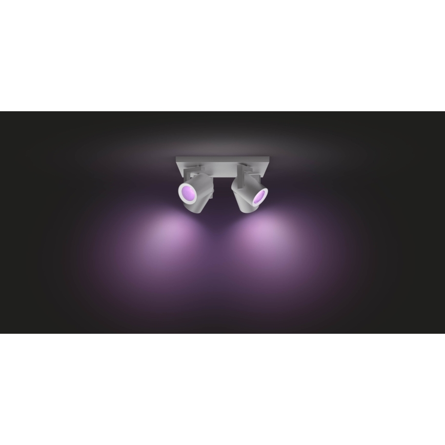 Philips 50624/48/P7 - LED Bodové svietidlo HUE ARGENA 4xGU10/5,7W/230V