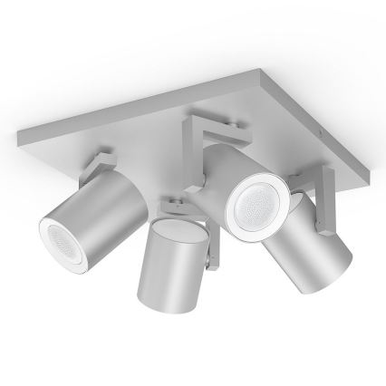 Philips 50624/48/P7 - LED Bodové svietidlo HUE ARGENA 4xGU10/5,7W/230V