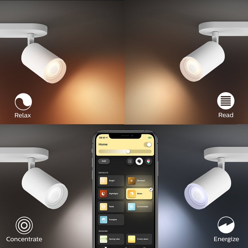 Philips 50631/31/P7 - LED Bodové svietidlo HUE FUGATO 1xGU10/5,7W/230V