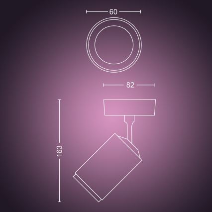 Philips - LED RGBW Stmievateľné bodové svietidlo Hue FUGATO 1xGU10/5,7W/230V