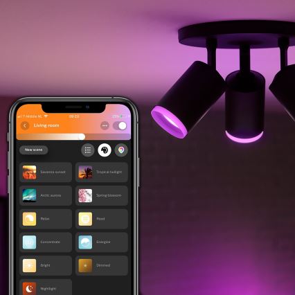 Philips 50633/30/P7 - LED Bodové svietidlo HUE FUGATO 3xGU10/5,7W/230V