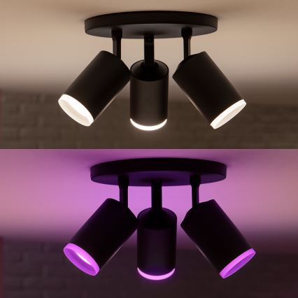 Philips 50633/30/P7 - LED Bodové svietidlo HUE FUGATO 3xGU10/5,7W/230V