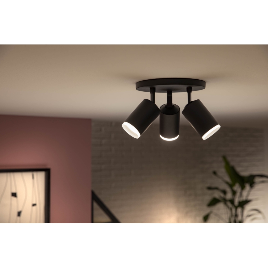 Philips 50633/30/P7 - LED Bodové svietidlo HUE FUGATO 3xGU10/5,7W/230V