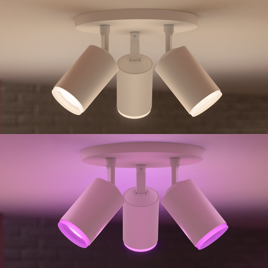 Philips 50633/31/P7 - LED Bodové svietidlo HUE FUGATO 3xGU10/5,7W/230V