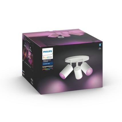 Philips 50633/31/P7 - LED Bodové svietidlo HUE FUGATO 3xGU10/5,7W/230V