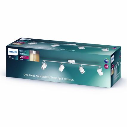 Philips - LED Bodové svietidlo 4xLED/4,3W/230V 2200/2500/2700K
