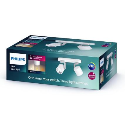 Philips - LED  Stmievateľné bodové svietidlo 2xLED/4.5W/230V