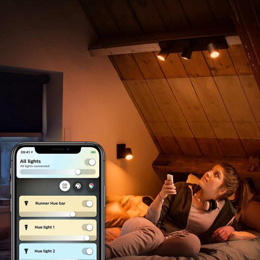 Philips - LED Stmievateľné bodové svietidlo Hue RUNNER 1xGU10/5W/230V