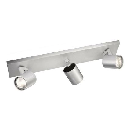Philips - LED bodové svietidlo matný chróm 3xGU10/20W/230V