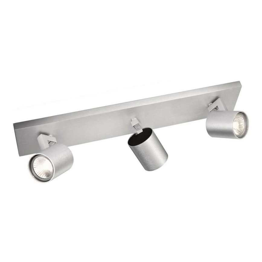 Philips - LED bodové svietidlo matný chróm 3xGU10/20W/230V