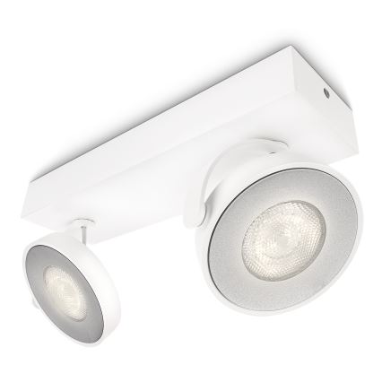 Philips 53172/31/P0 - Stmievateľné bodové svietidlo MYLIVING CLOCKWORK 2xLED/4,5W/230V