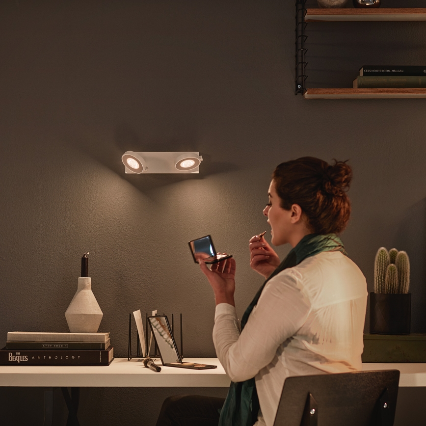Philips 53172/31/P0 - Stmievateľné bodové svietidlo MYLIVING CLOCKWORK 2xLED/4,5W/230V