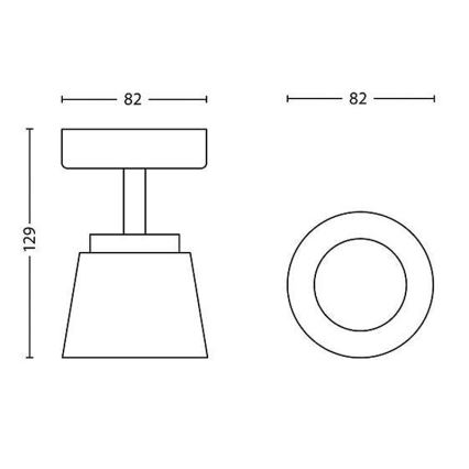 Philips 53340/17/16 - LED bodové svietidlo DENDER 1xLED/4W/230V