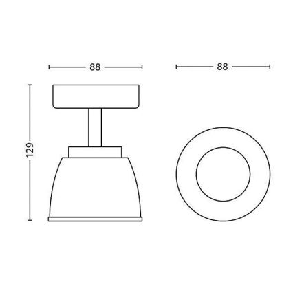 Philips 53350/17/16 - LED bodové svietidlo COUNTY 1xLED/4W/230V