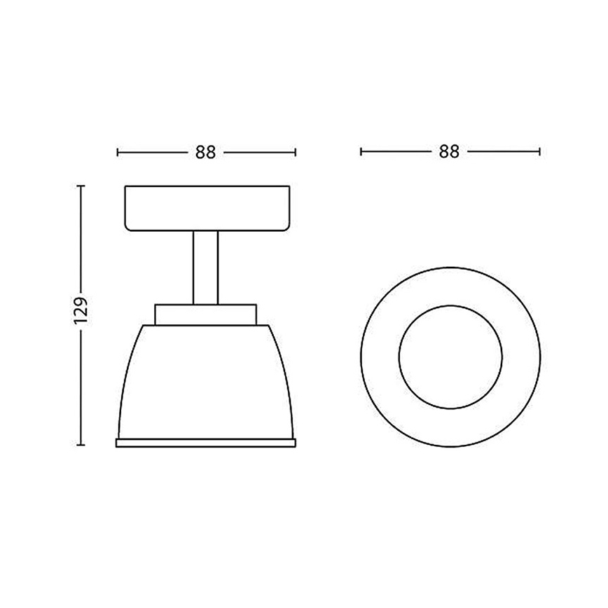 Philips 53350/17/16 - LED bodové svietidlo COUNTY 1xLED/4W/230V