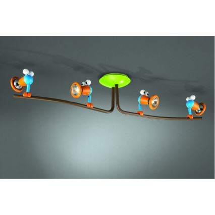 Philips 56314/55/16 - Detské bodové svietidlo MYKIDSROOM BIRDEY 4xGU10/35W/220-240V