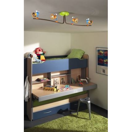 Philips 56314/55/16 - Detské bodové svietidlo MYKIDSROOM BIRDEY 4xGU10/35W/220-240V