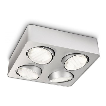 Philips 57954/48/16 - Bodové svietidlo MYLIVING CONFIDENT 4xGX53/9W/230V