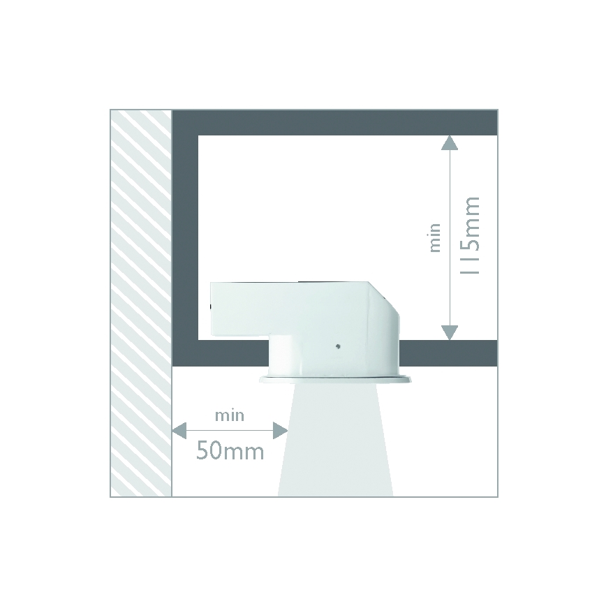 Philips 57955/31/16 - Kúpeľňové podhľadové svietidlo MYLIVING HUDDLE 1xE27/12W/230V biela